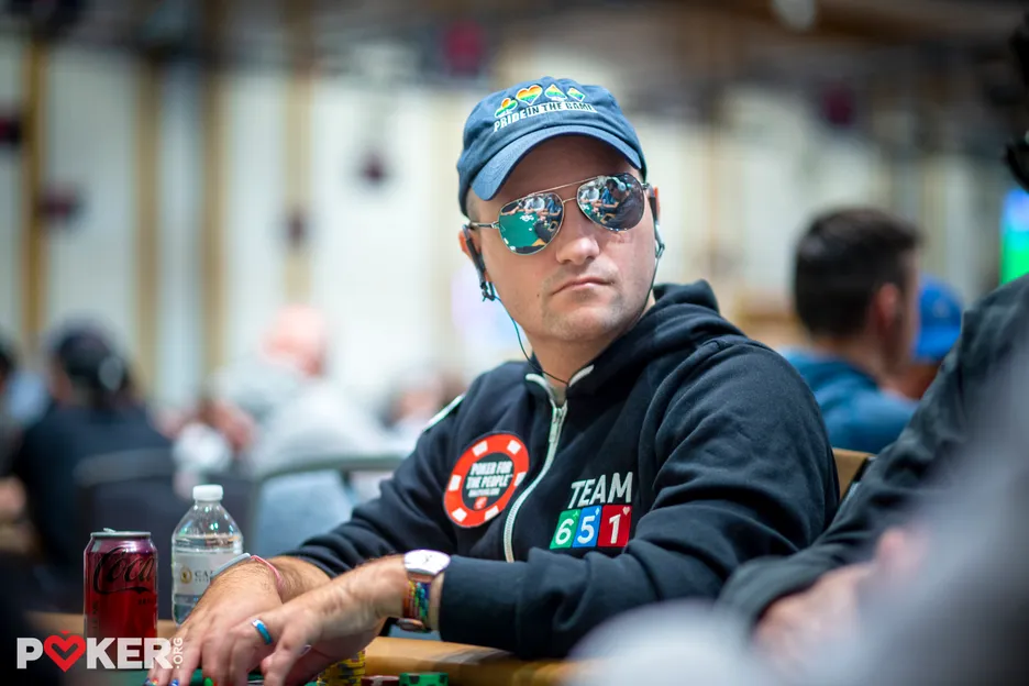 Ryan Laplante was first out at the final table.