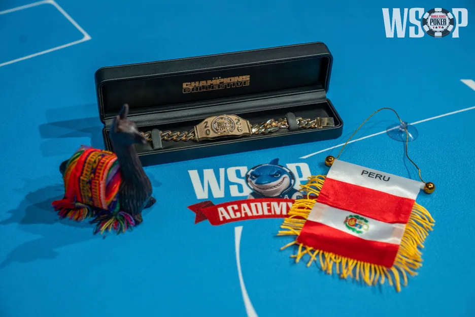A shiny new item has joined Rodriguez's Peruvian trinkets.