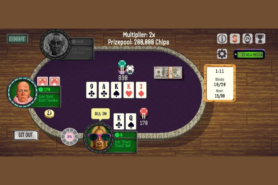 Poker is available in ring games and jackpot Sit & Go's, with MTTs promised soon.