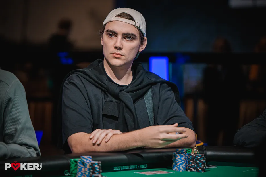 Day 8 chip leader Malcolm Trayner