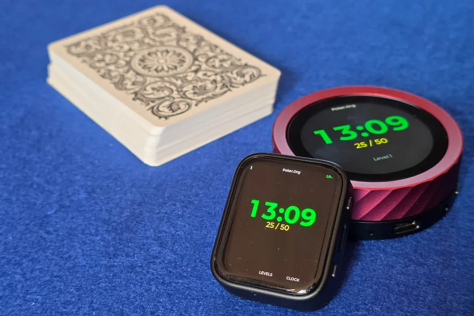 The wrist-mounted version can sync with multiple tournaments running simultaneously.