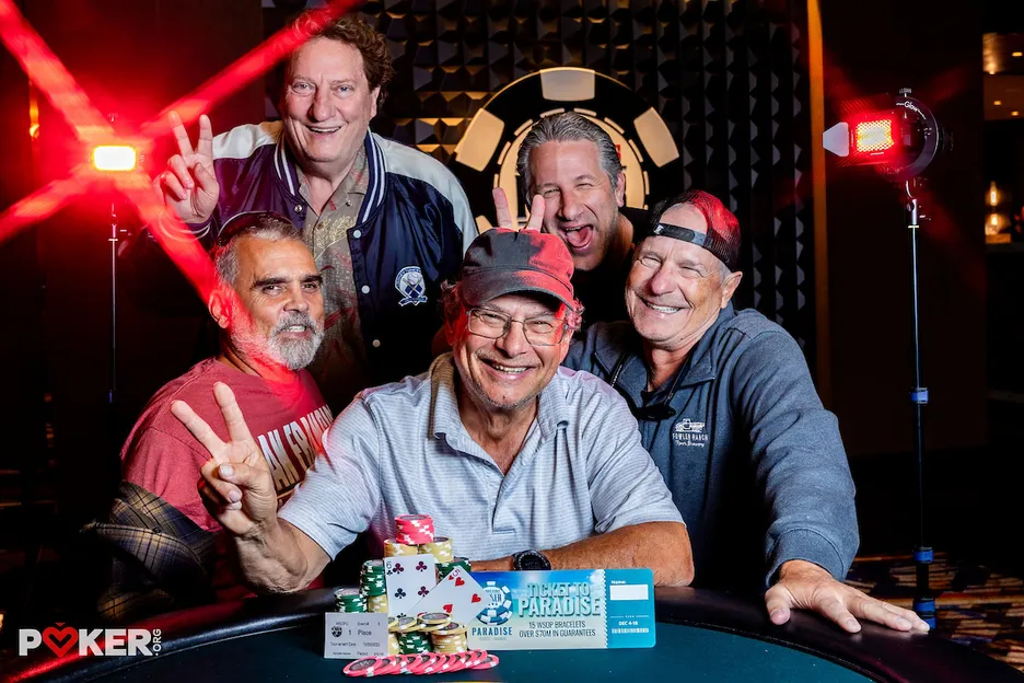 Event #5 $400 Seniors No-Limit Hold 'em champion Don Ciaglo