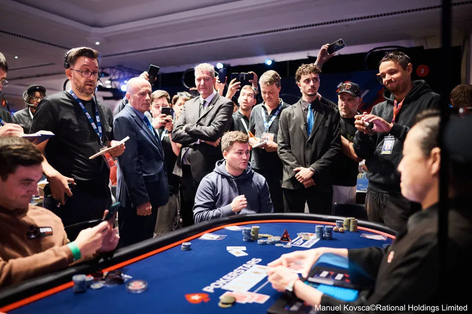 Robert Kaggerud was one of three players who were eliminated on the bubble.