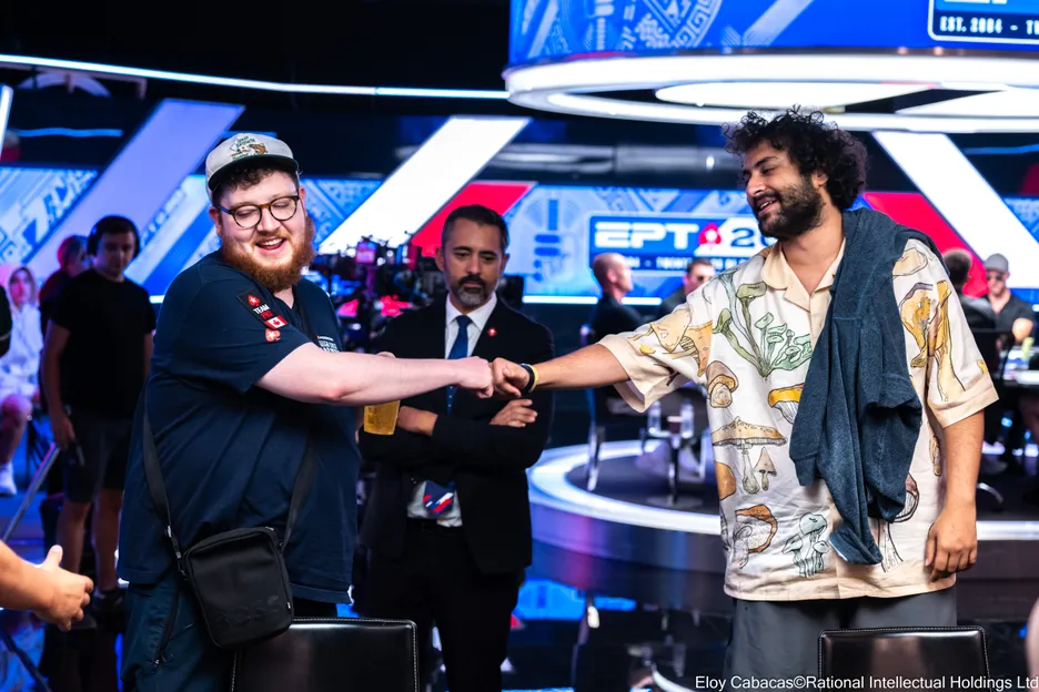 Parker Talbot after his 4th place finish in the ESPT Main Event in Barcelona. 