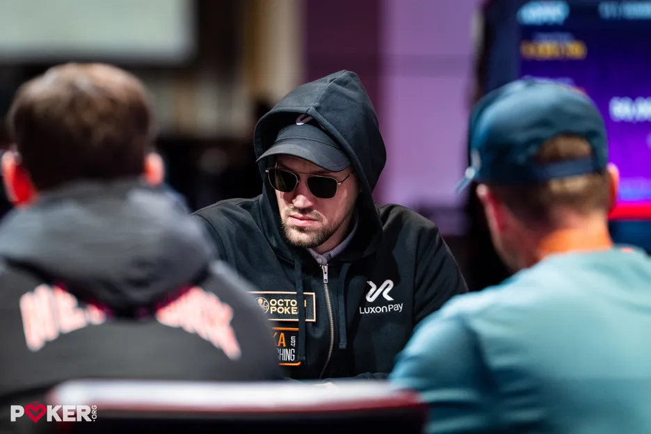 Brit pro Bobby James came out on the right side of the hand.  
