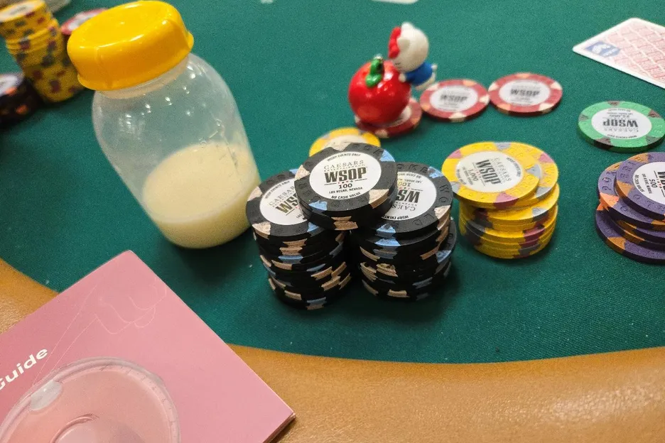 Breast milk and poker chips