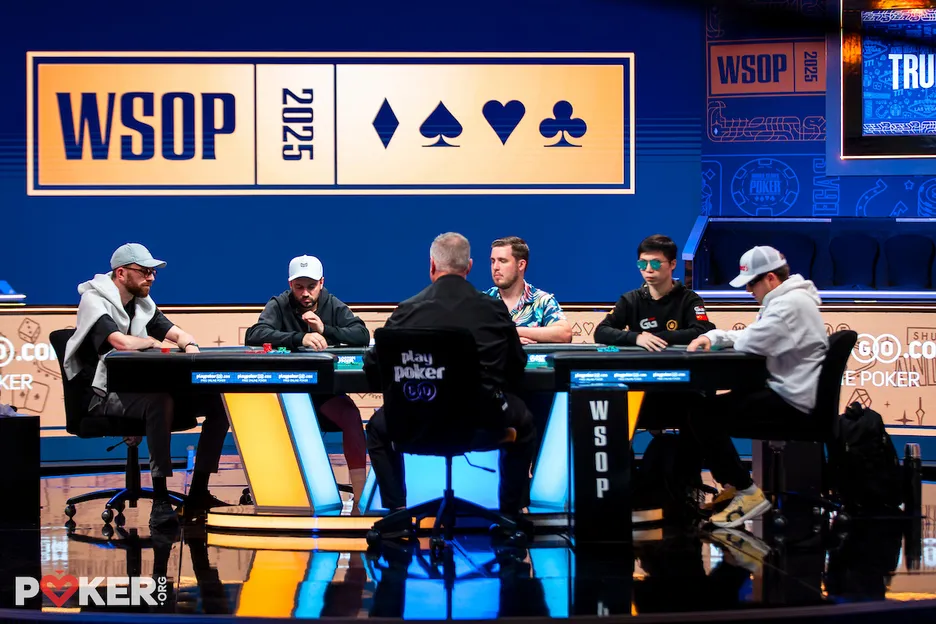 Galiana (second from left) on his way to his second bracelet.