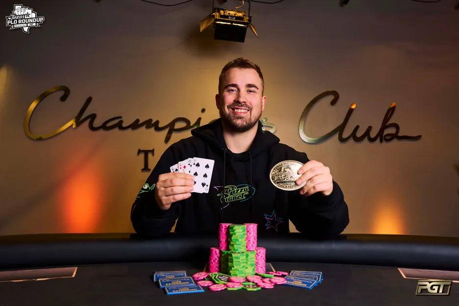 Adam Hendrix won the opening $5,000 High Roller of the PGT PLO Roundup. 