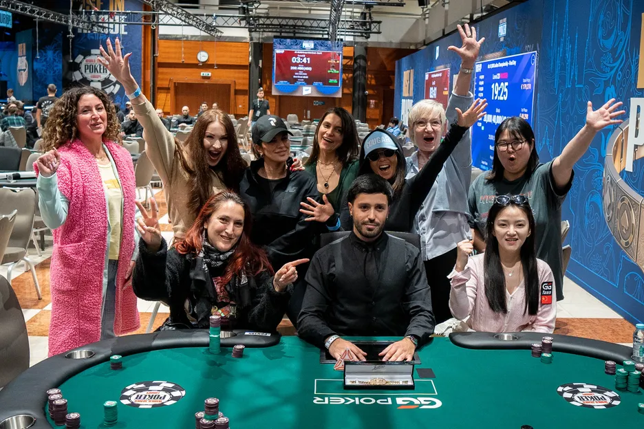 The final table of the 2026 WSOPE Ladies Championship. 