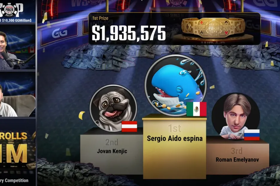 Sergio Aido tops the podium. 