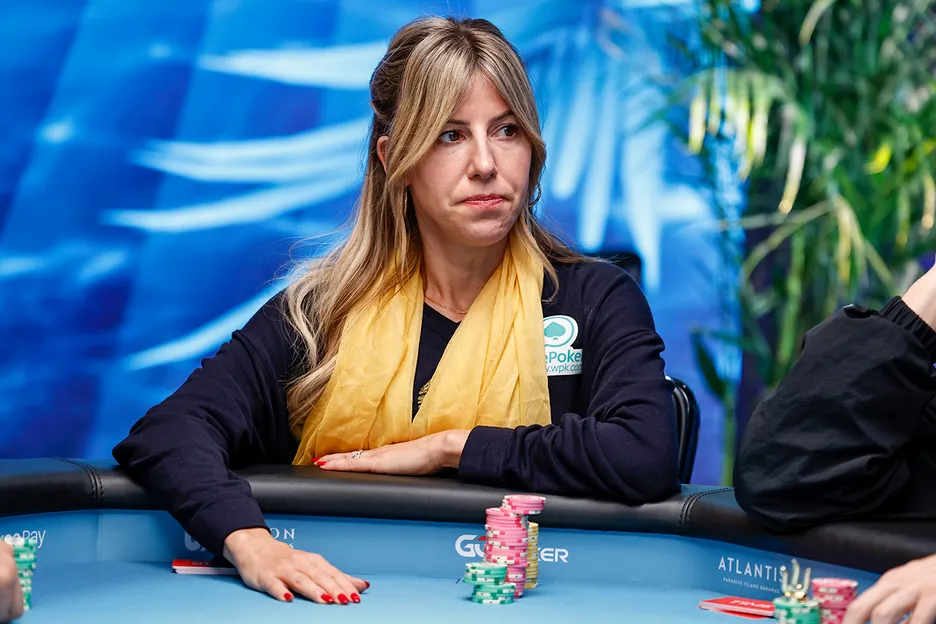 Kristen Foxen was the last player to leave Day 2B without any money.