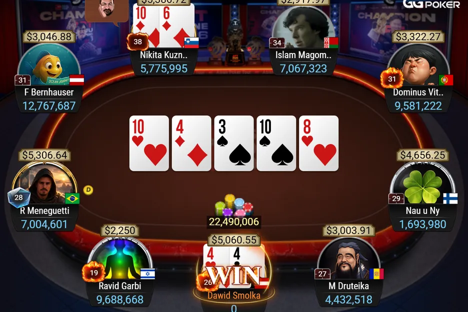 The final table finishers in Event #13 of the 2026 APT Online. 