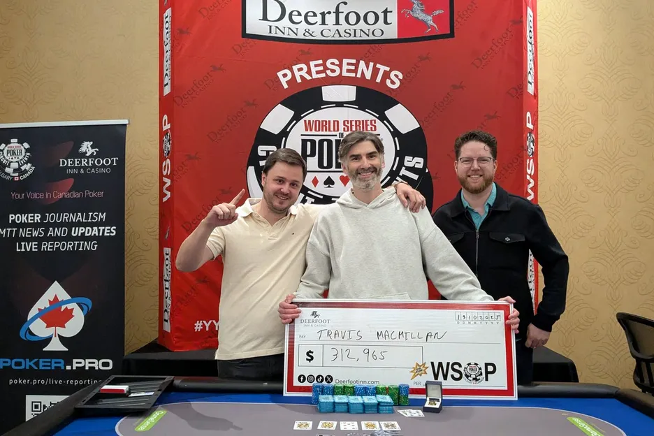 WSOPC Calgary Main Event champion Travis MacMillan