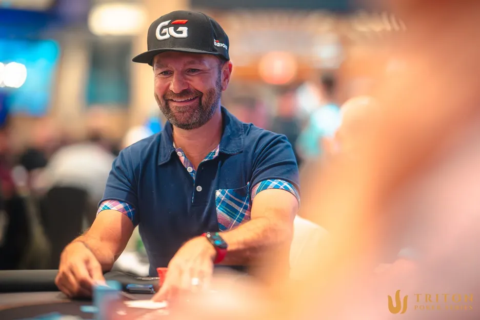 Daniel Negreanu couldn't get a stack to stick on Day 1 of the Triton $75K PLO. 