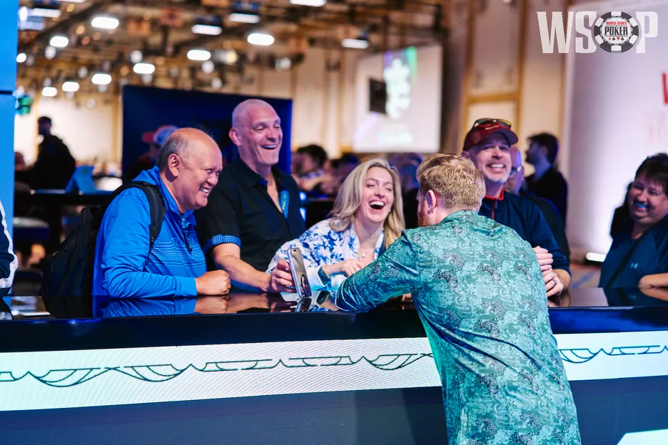 Gamble's rail offered support throughout the day.