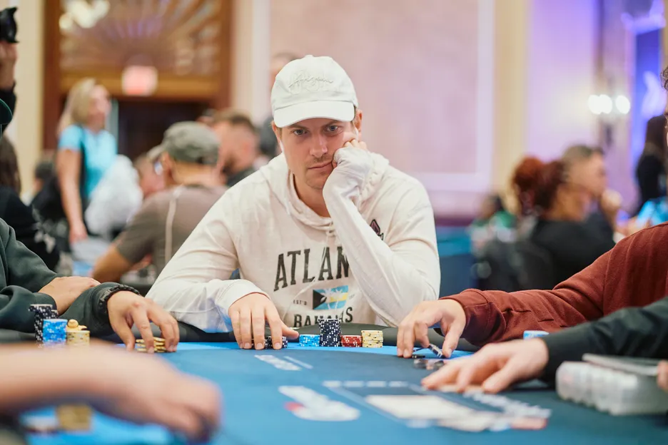 Viktor Blom fired twice on Day 1A of Event 1 but couldn't get one to stick. 