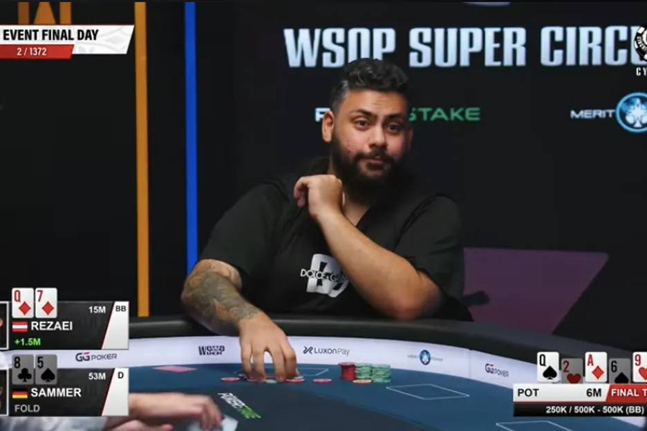 Daniel Rezaei was cruising along until Sammer stopped him at the end. 