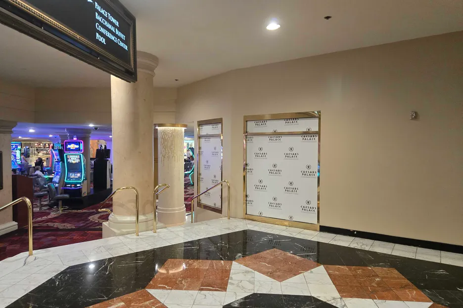 The Caesars Palace poker room will eventually extend all the way to the casino floor. 