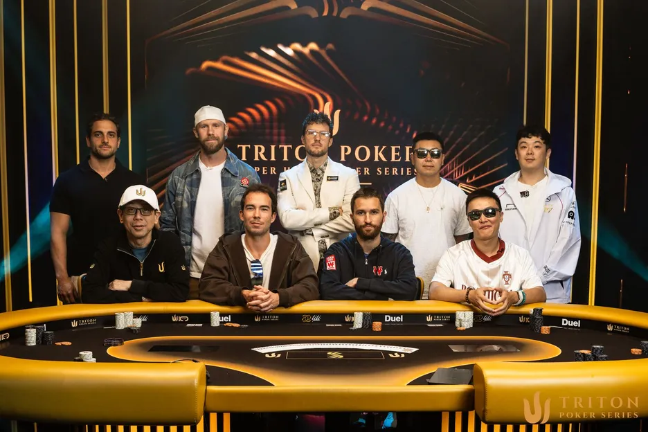 The final table finishers in the Triton Jeju $200,000 Invitational. 