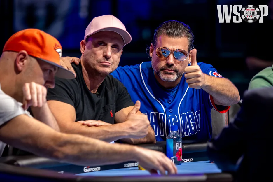 Jimmy D'Ambrosio (in blue) turned his feature table into a non-stop party and made "best friends for life". 