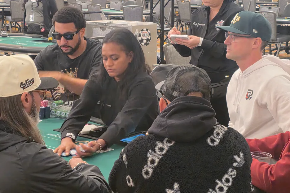 Baldwin, right, has 2x WSOP bracelets.