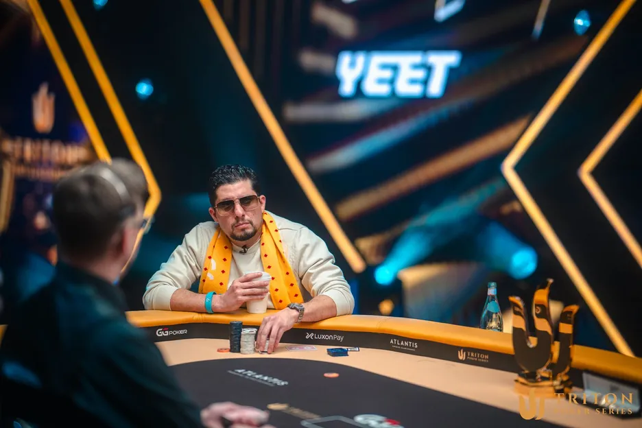 Andrade heads-up in the $250K Triton Invitational at WSOP Paradise.