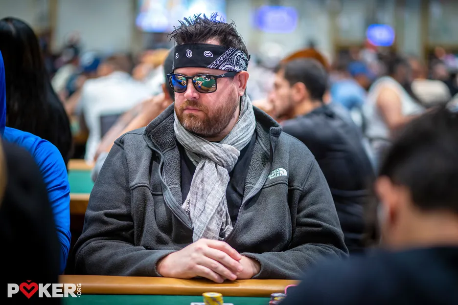 Tyler Mitchell on Day 3 of the 2024 WSOP Main Event