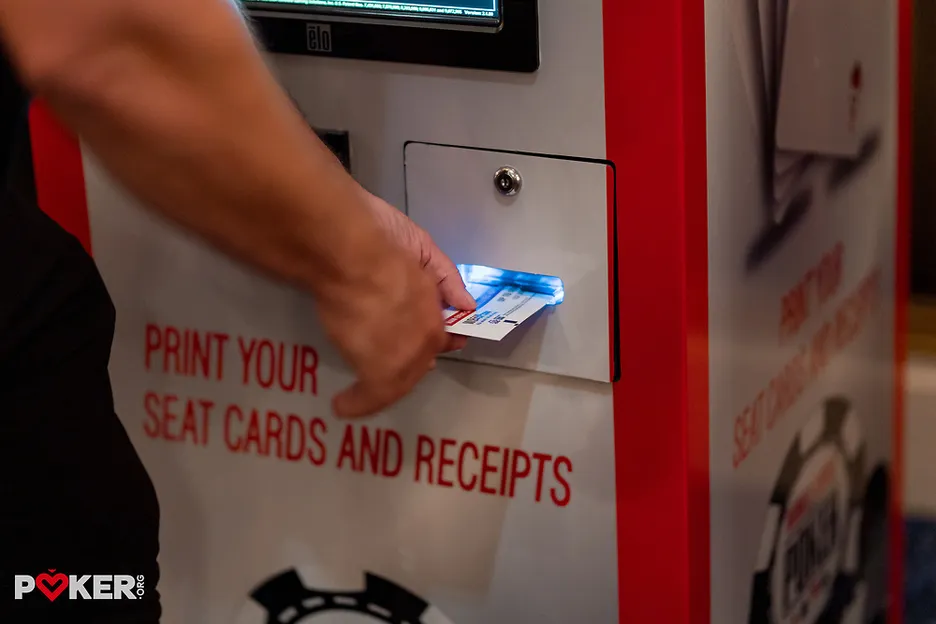 Real WSOP knowers use the kiosks to skip the line. 