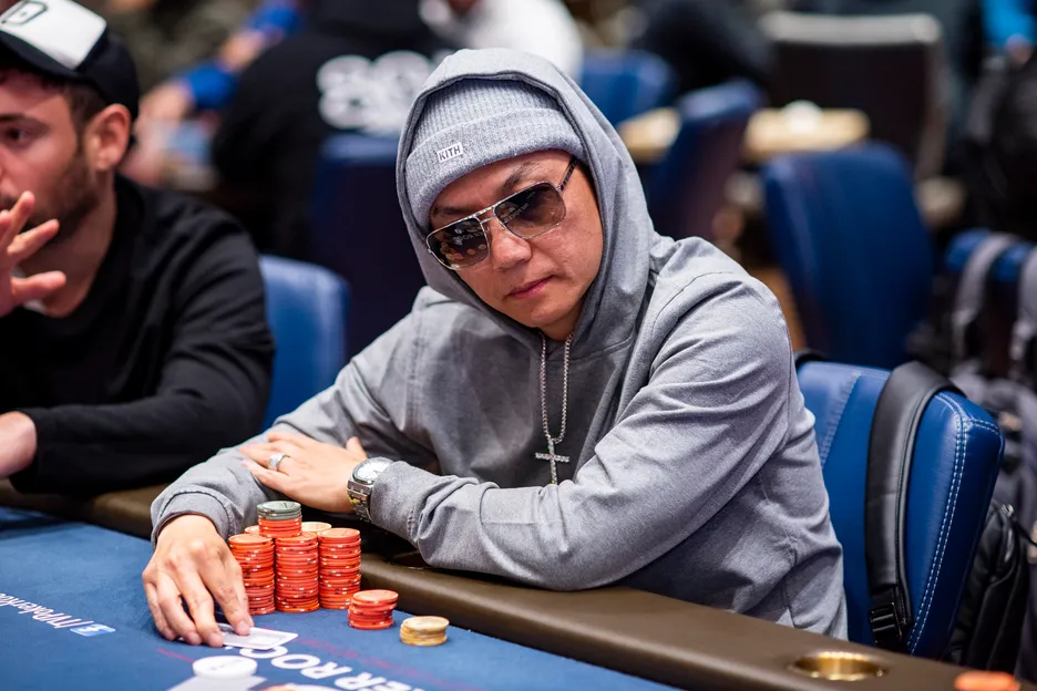 Phong Turbo Nguyen playing at WPT Rolling Thunder in 2023.