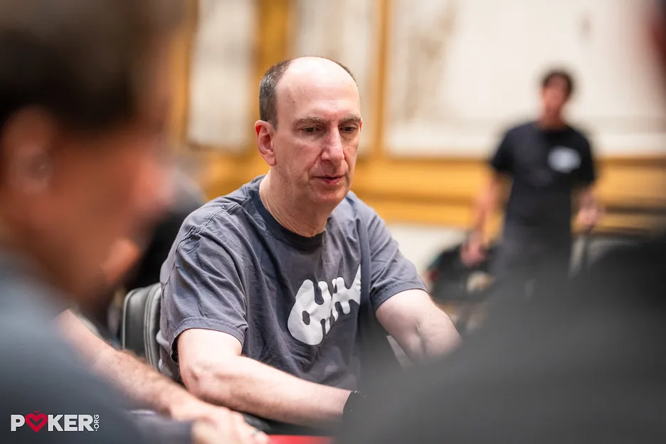 Erik Seidel is among the short stacks trying to hang on past the bubble of the $25,000 High Roller