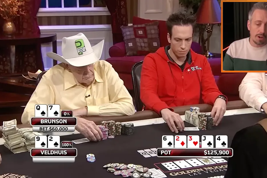 Veldhuis breaks down a famous hero call versus Doyle Brunson on High Stakes Poker.