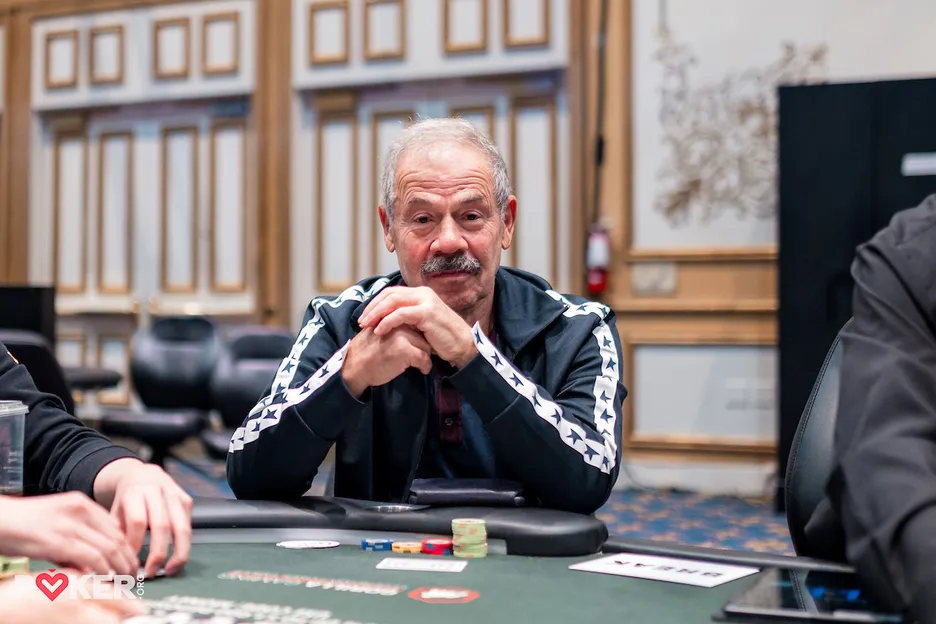 Isai Scheinberg pulls up a chair in the $50K High Roller