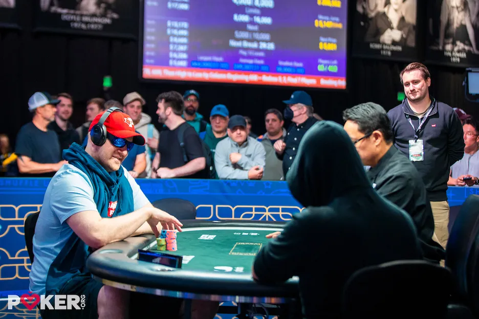 Matt Vengrin smiles mid-duel vs Bryce Yockey