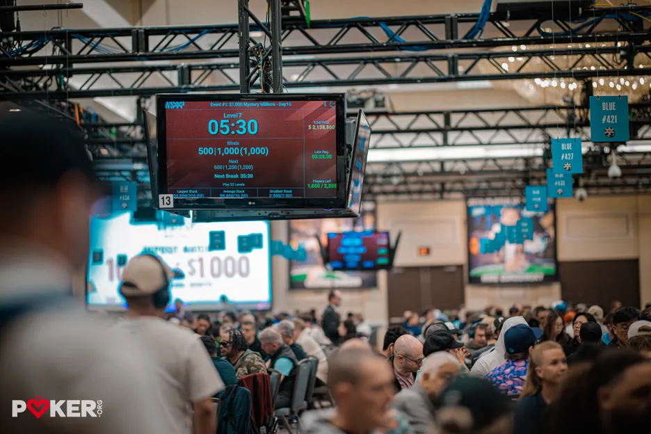 Horseshoe Ballroom, WSOP+ Clock