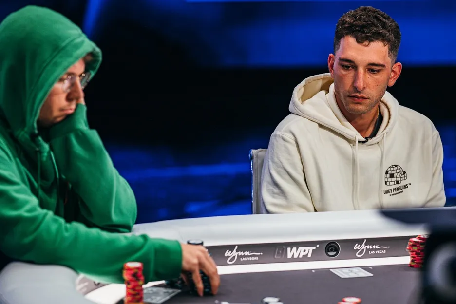 Andrew Lichtenberger and Dan Sepiol at the WPT World Championship final table