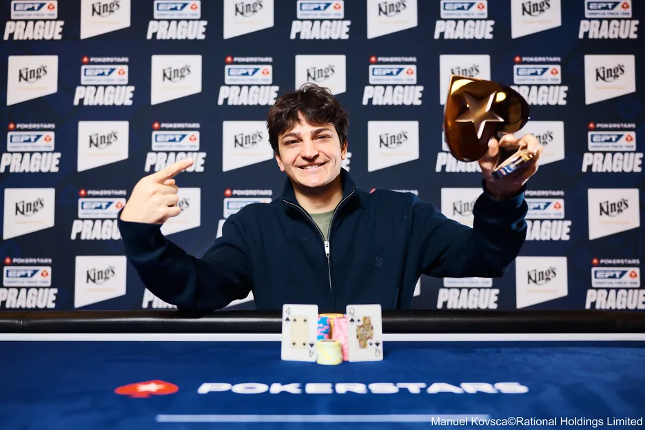 Enrico Camosci topped the field - of five - in the €25K NLHE for some more hardware, more prize money, and more points. 