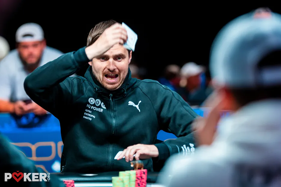 Kabrhel acted slowly all day but shot out of the tournament room when he bust.