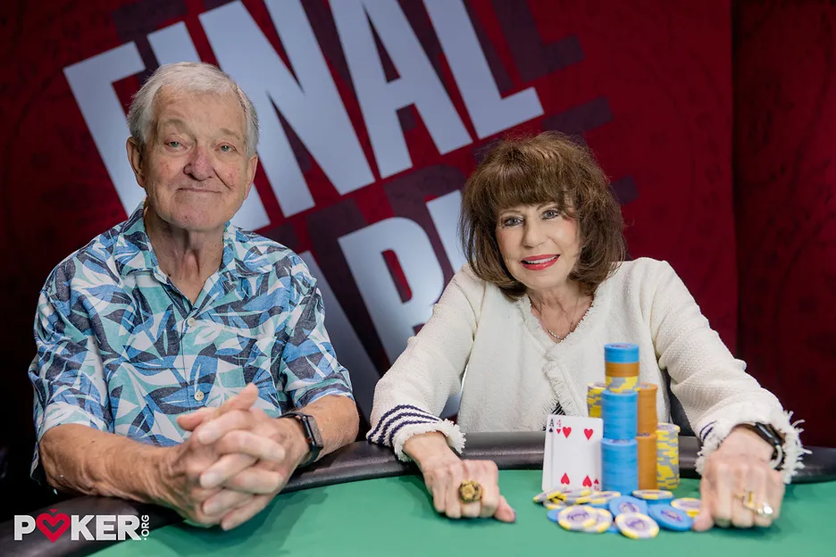 Susan Faber and her partner just after she beat Maurice. 