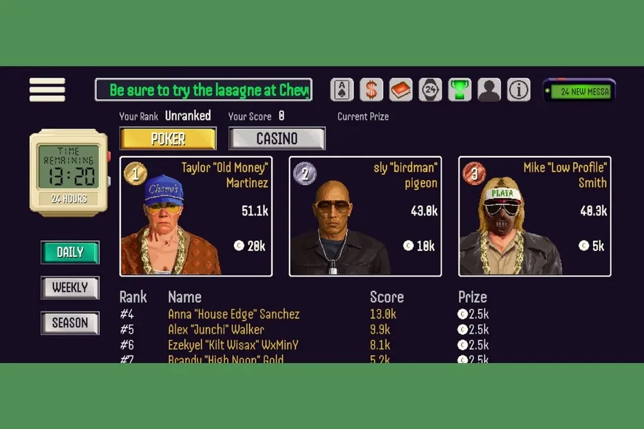 Player customization options are plentiful - all with a 1980s twist.