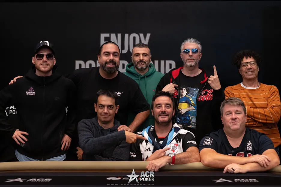 The Enjoy Poker Tour Main Event final table. 
