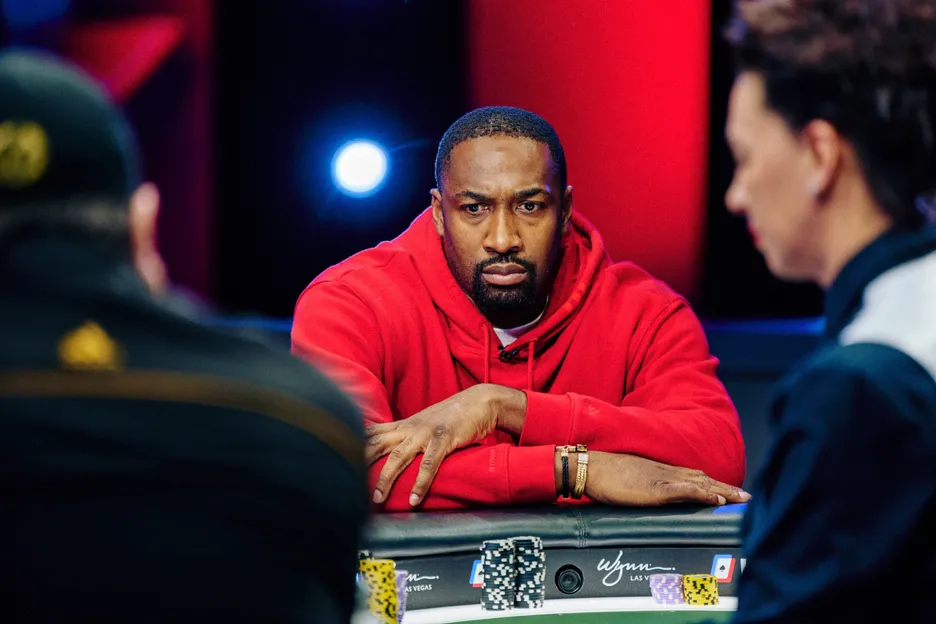 Gilbert Arenas at the WPT World Championship. 