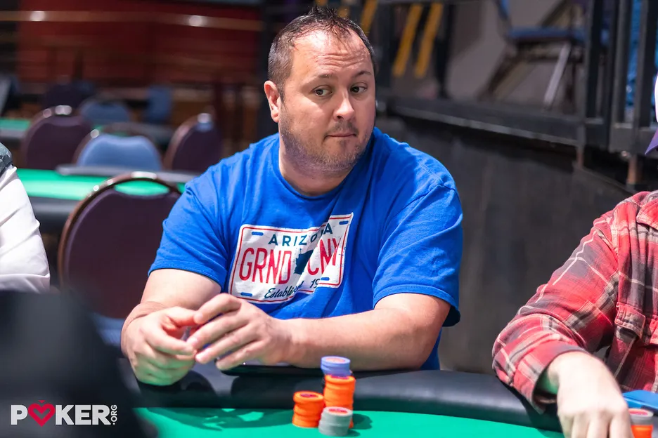 Flight B chip leader and five-time WSOP-C champ Jessie Bryant