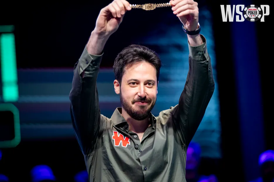 Adrian Mateos won the $250K Super High Roller NLH event for his sixth WSOP gold bracelet.