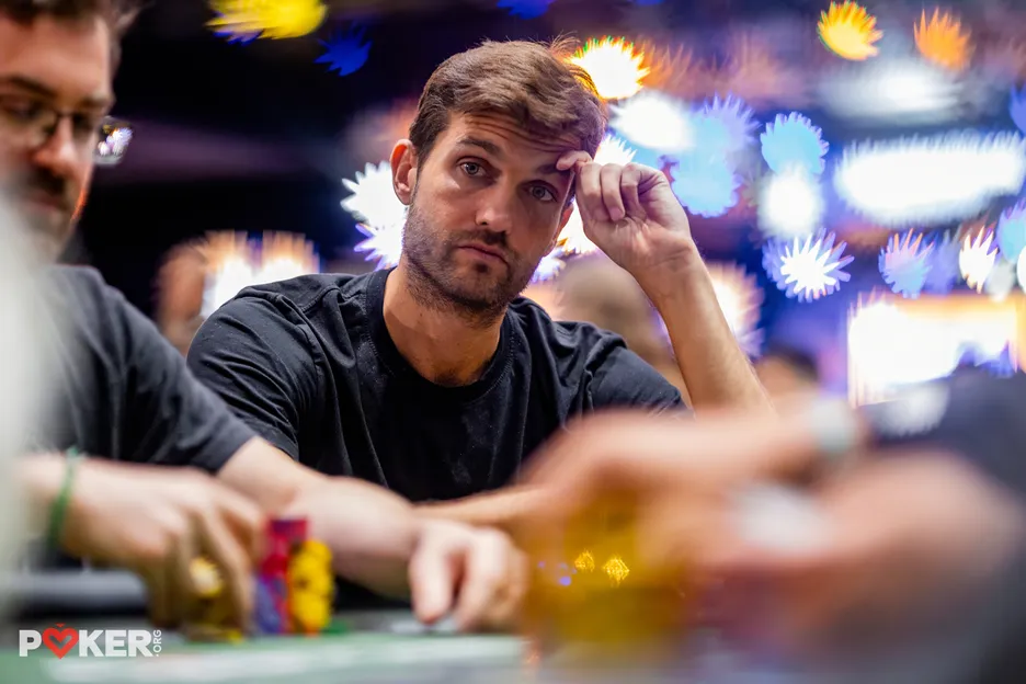 Joe Serock leads the final 20 players in the $2,200 High Roller