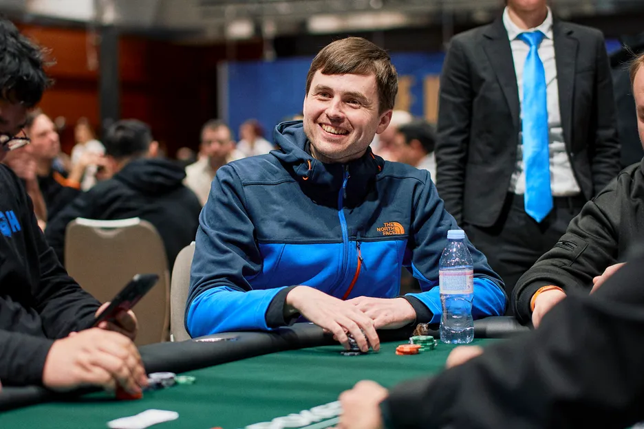 Martin Kabrhel talked his way out of forfeiting his stack on Day 1.