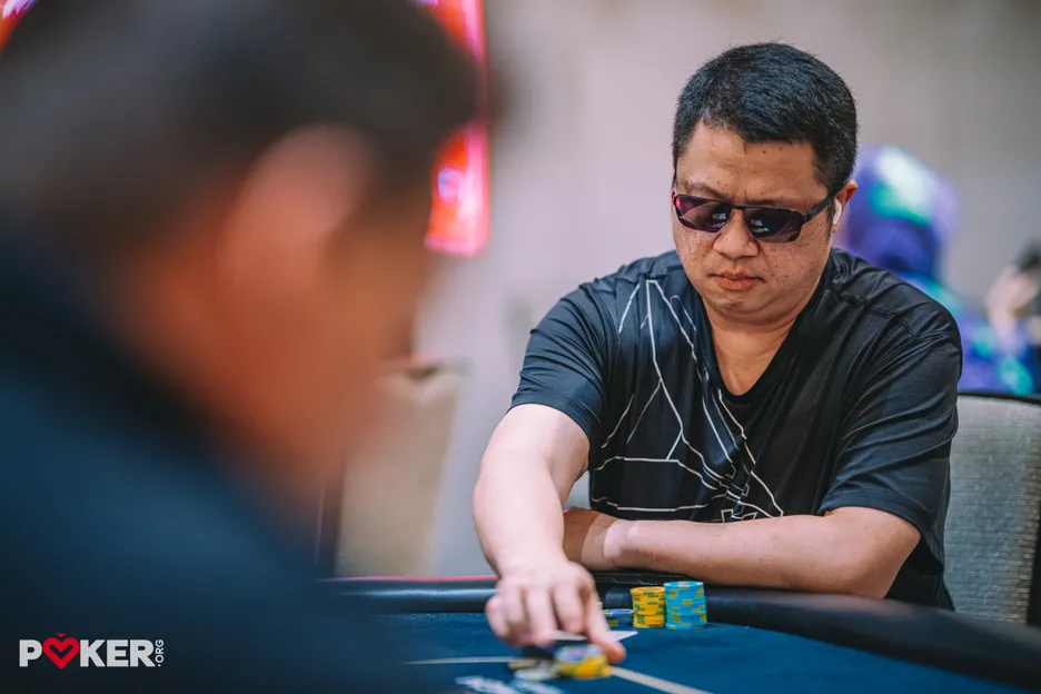 Bin Weng finished third in the $4K NLH High Roller.
