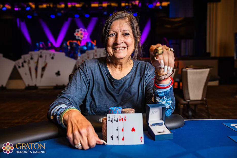 Manju Gera beat a field of 90 players to win her second ring. 