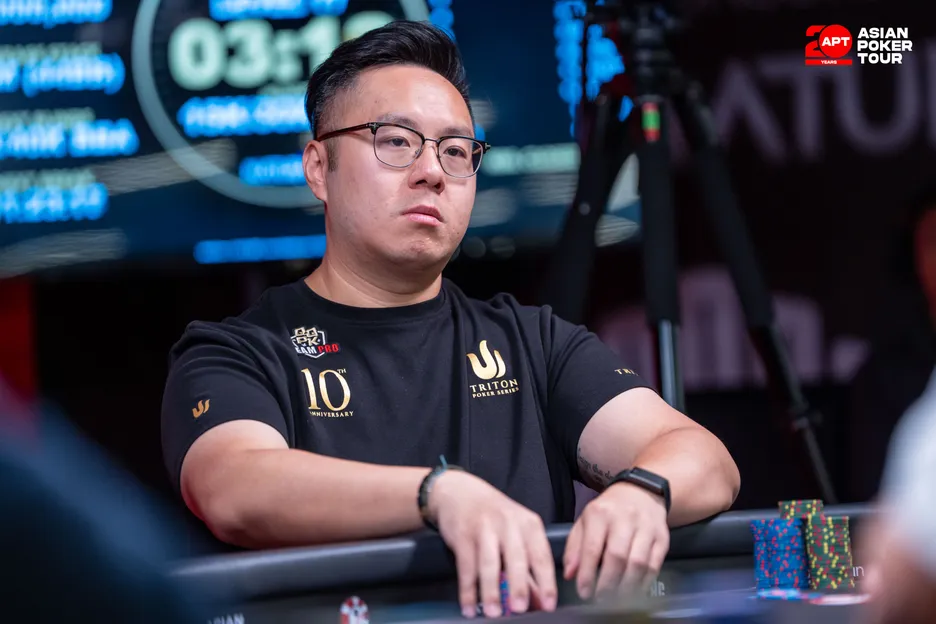 Danny Tang ran into a dominating hand.