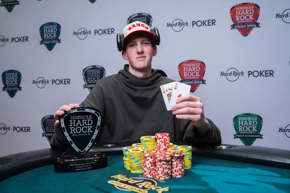 Karl Creazzo finished his first live tournament in style