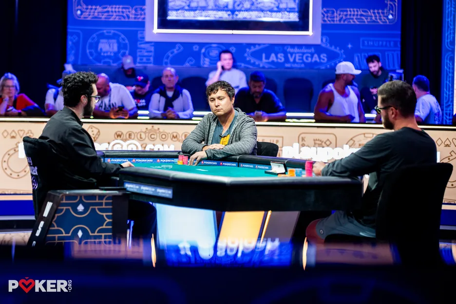 Jesse Yaginuma at the Millionaire Maker final table. 